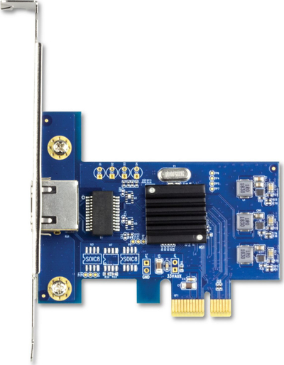 Мрежен адаптер TRENDnet 2.5GBASE T PCIe, 2.5Gbps, со стандардни и low profile носачи