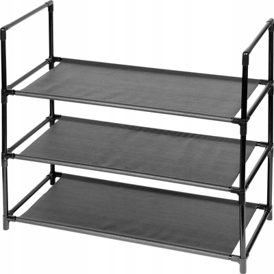Raft këpucësh BRUNBESTE BB-3975, 3 kate, 60x54x28cm, i zi