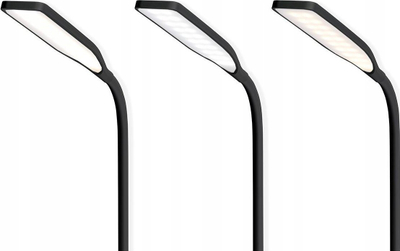 Lampë tavoline NEDIS LTLGQ3M2BK, LED, krah i lëvizshëm, e zezë