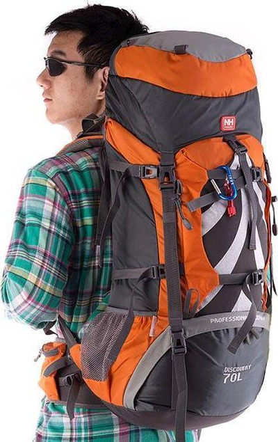 Çantë shpine për hiking Naturehike Trekking, 70 L + 5 L, shumëngjyrëshe