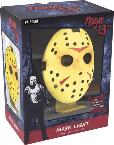 Dritë dekorative Paladone Friday the 13th Jason Mask Light, për tavolinë edhe mur, e verdhë