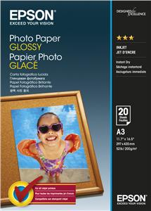 Letër fotografike Epson Photo Paper Glossy, A3, 20 copë