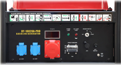 Gjenerator benzine Dyn Dynamo DY-10020A-PRO, 10kW, trefazor, i kuq