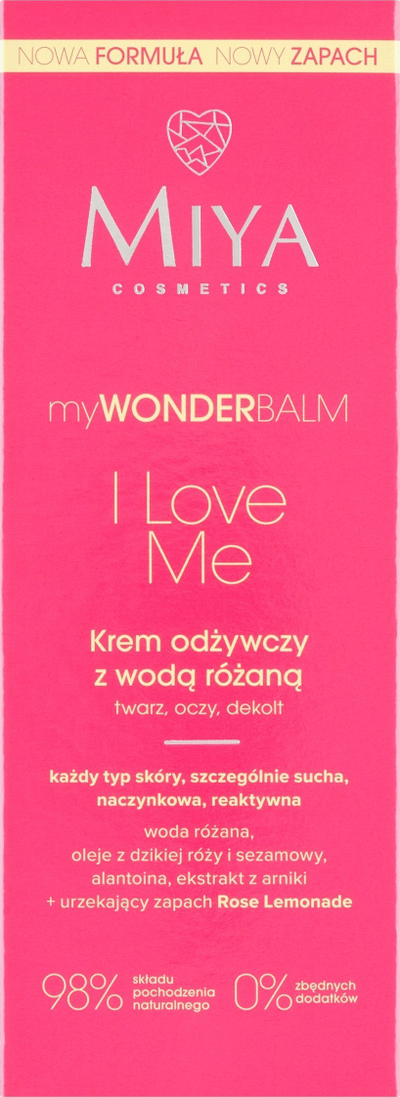 Krem fytyre MIYA Cosmetics MyWONDERBALM I Love Me, ushqyes, vegan, 75ml