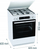 Shporet me gaz Gorenje GKS6C71WF, furrë elektrike 71L, 60cm, i bardhë