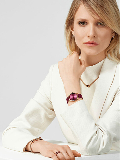 Orë për goca Bering Ultra Slim 17031-969, e kuqe/artë
