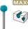 Frezë gërryese Dremel Max 9951DM, sferike 9mm, për dru dhe plastikë