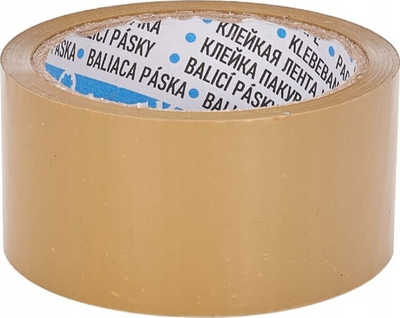 Shirit paketimi kafe 48mm x 90m, rezistent, ngjitje e fortë