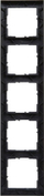 Kornizë pesëfishe Legrand SUNO 721525, për 5 module, e zezë