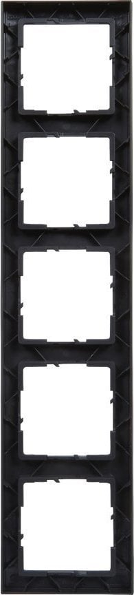 Kornizë pesëfishe Legrand SUNO 721525, për 5 module, e zezë