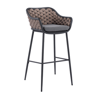 Karrige bar KADE HM5715, kornizë metalike, 54x54x103 cm, bezhë