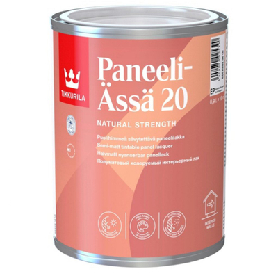 Llak druri Tikkurila PANEELI-ÄSSÄ 20 EP, 0.9L, gjysmë i mat