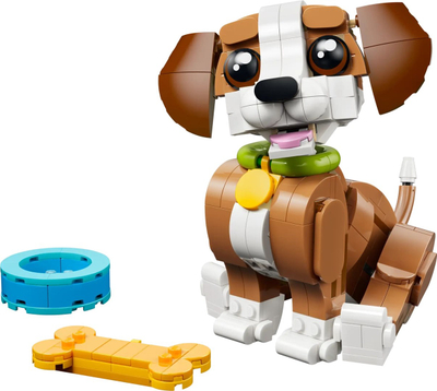 Set ndërtimi LEGO Adorable Animal Playful Puppy 31382, lodër këlysh qeni, shumëngjyrëshe