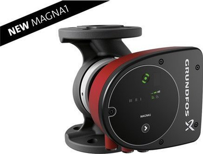 Pompë qarkulluese Grundfos Magna1 40-60F, 220V, për ngrohje e ftohje, ngjyrë e zezë