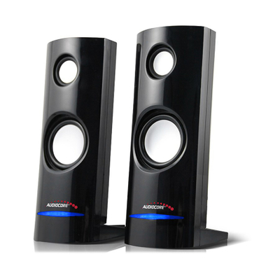 Altoparlantë kompjuteri Audiocore AC860, stereo, USB, të zinj