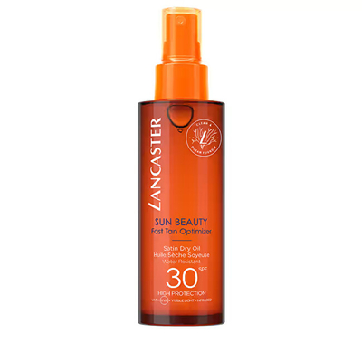 Vaj dielli Lancaster Sun Beauty Fast Tan Optimizer Satin Dry Oil SPF 30, 150 ml