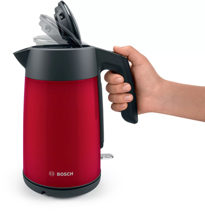 Ngrohës uji Bosch TWK7L464, 1.7L, 2200W, i kuq