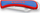Thikë universale Knipex KX162050SB, teh i mprehtë Solingen, trup plastik ergonomik, e kuqe