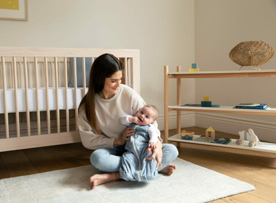 Thes gjumi për bebe Ergobaby Stellar, 0-6 muaj, TOG 2.5, blu e hapur