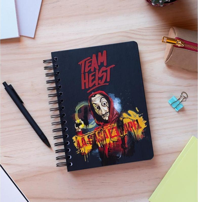 Bllok shënimesh House of Paper Notebook Notes, A5, kapak i fortë, me shirit elastik