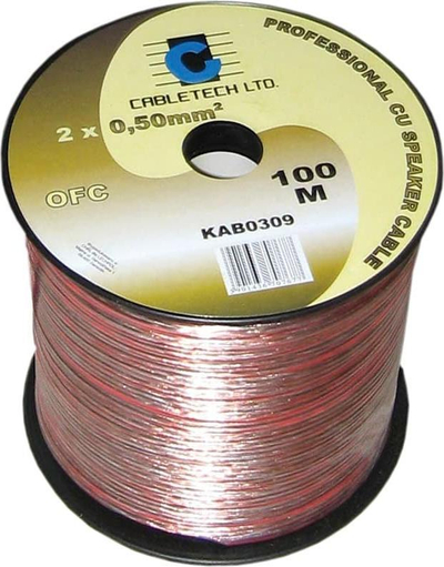 Kabëll boksi Cabletech OFC, 0.5mm, transparent