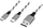 Kabllo USB LogiLink CU0202, USB A me USB C edhe Micro USB, 1.2m, gri