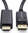 Kabllo MicroConnect DisplayPort në HDMI, 10m, e zezë