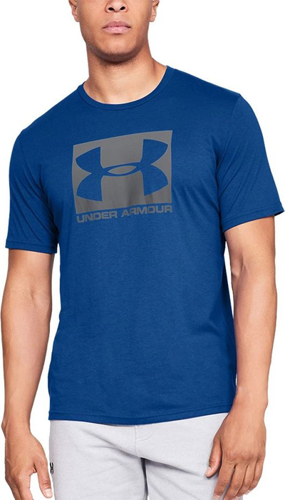 Спортска маица Under Armour Boxed Sportstyle M 1329581 400, со кратки ракави, за мажи, сина