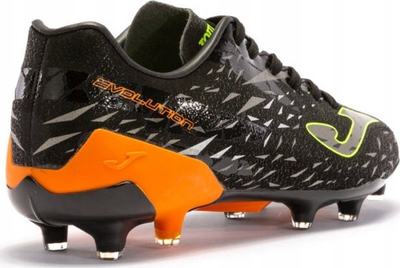 Këpucë futbolli Joma Evolution Cup 2301 FG M, për fushë me bar natyral, me kapësa fiks, të zeza