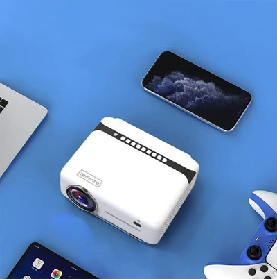 Projektor Zenwire FHD Multimedia, 1080p, 8000 lm, WiFi me Android 9, i bardhë