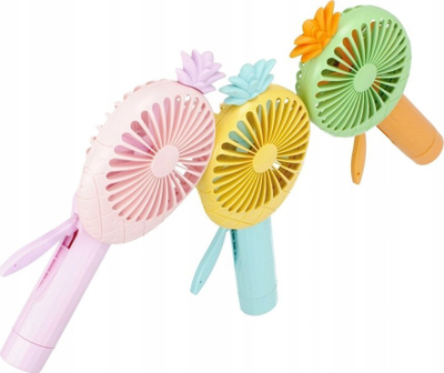 Ventilator dore MEGA CREATIVE Ananas, 21cm, për fëmijë, shumëngjyrësh