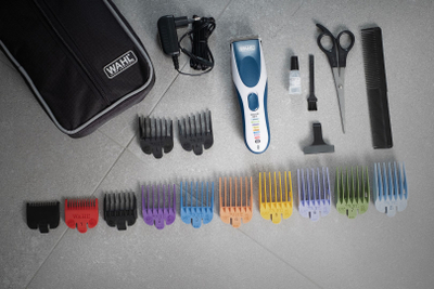 Makinë qethëse Wahl Color Pro Cordless, pa kabllo, krehërë me ngjyra
