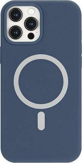 Këllëf telefoni Mercury MagSafe Silicone për iPhone 13 Mini 5.4", silikon, blu navy