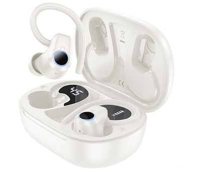 Безжични слушалки Hoco EQ8 Pure Joy, Bluetooth 5.3, 7 часа батерија, бели