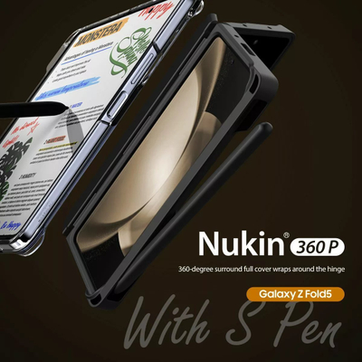 Këllëf telefoni Araree Nukin 360 P për Samsung Galaxy Z Fold5, transparent