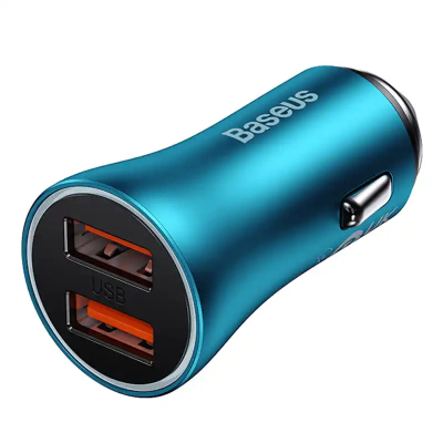 Karikues makine Baseus, 60W, 2 porte USB, blu
