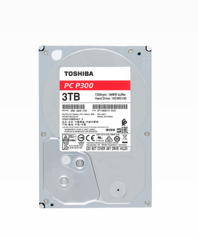 Hard Disk Toshiba P300, 2TB, 3.5\", 5400RPM, 128MB Cache