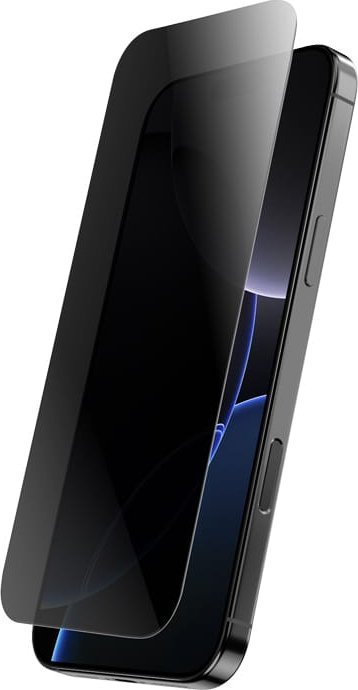 Xham mbrojtës Crong Armoured Glass Privacy për iPhone 13 14 13 Pro, 1 copë, transparent
