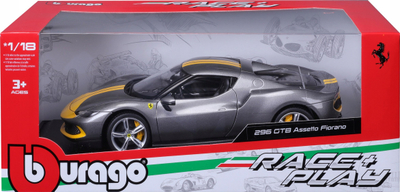 Maketi makinë Bburago Ferrari 296 GTB Assetto Fiorano 2022, 1:18, metal, gri metalike
