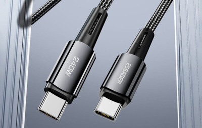 Kabllo USB-C në USB-C Essager EXCTT3-CGA0G-P, 240W, 2m, e zezë