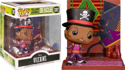 Figurë koleksionare Funko Pop Deluxe Disney Villains Dr. Facilier, vinil, me bazë skenike, shumëngjyrëshe
