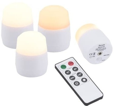 Dritë dekorative LED Securit Amsterdam, set 4 copë, dritë e ngrohtë, të bardha