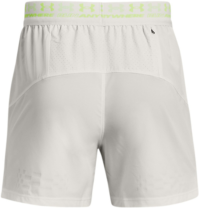 Pantallona të shkurtra vrapimi Under Armour Run Anywhere për meshkuj, materiale elastike, me rrjetë të brendshme, gri