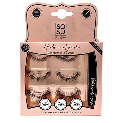 Qerpikë ngjitës SOSU Cosmetics Hidden Agenda, 12-16mm, 6 copë
