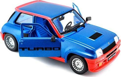 Model makine Bburago Renault 5 Turbo 1982, shkalla 1:24, die-cast metal, për koleksion