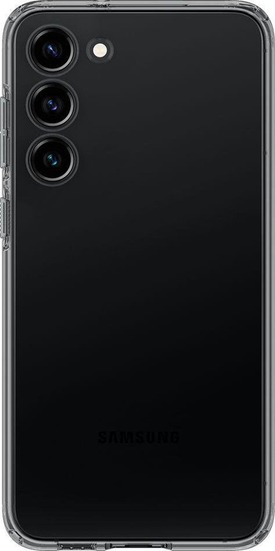 Заштитна маска Spigen Liquid Crystal, за Samsung Galaxy S23 Plus, флексибилна TPU, проѕирна сива