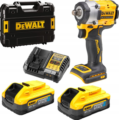 Çelës goditës me bateri DeWalt DCF921H2T, 1/2", 18V 5Ah, i verdhë