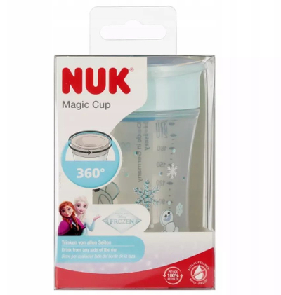 Gotë NUK Magic Cup Frozen Olaf, 230ml, 8M+, shumëngjyrëshe