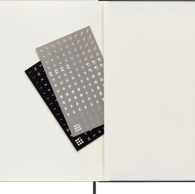 Fletore Moleskine Professional XL, 19x25 cm, 192 faqe, e zezë