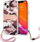 Mbrojtëse telefoni Guess GUHCP13MKCABPI iPhone 13 6.1", plastike e fortë, rozë Camo Strap